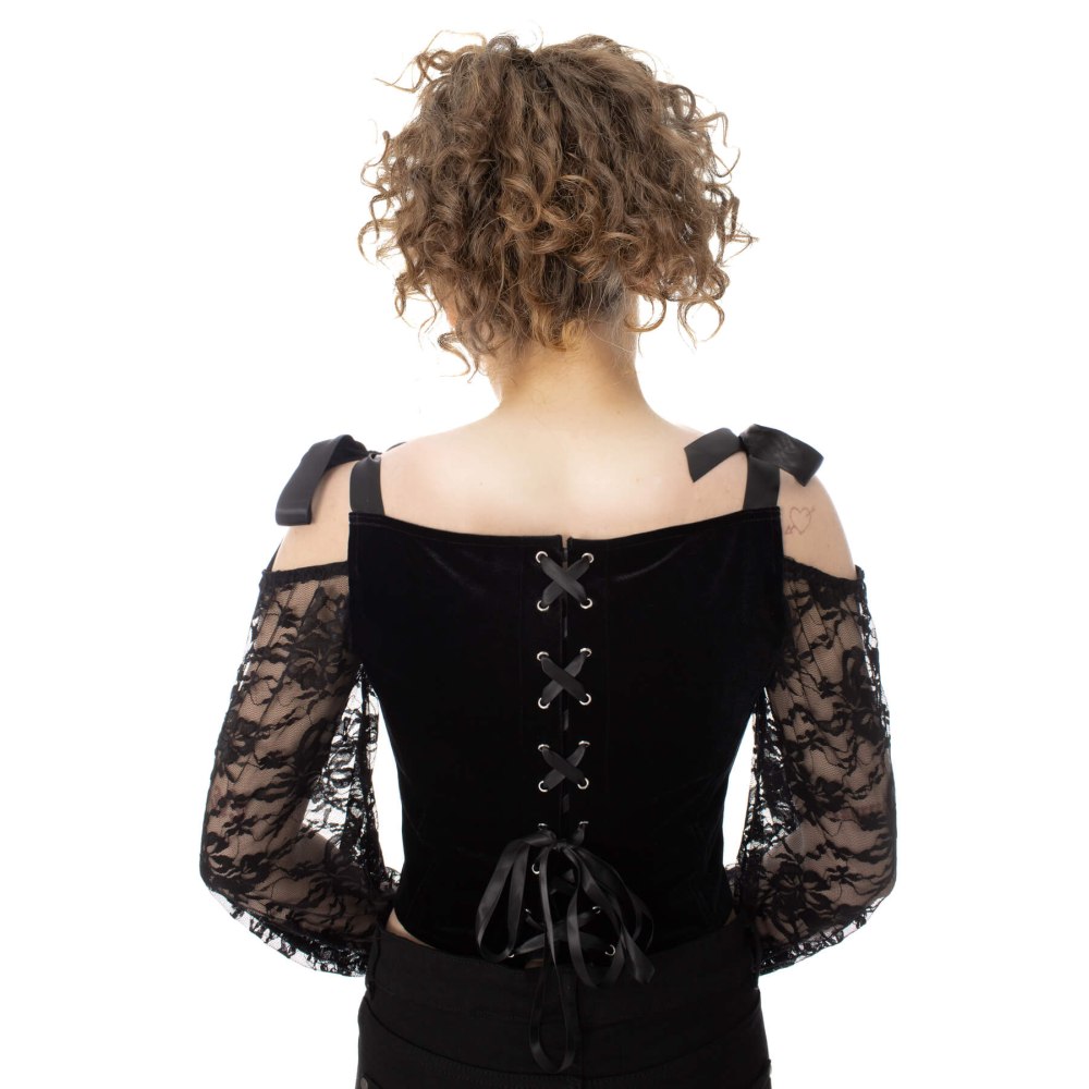 Poizen Industries - Drusilla Corset top - Black